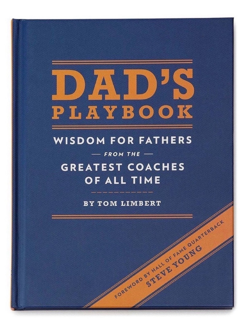 Dad's Playbook Wisdom for Fathers Hardcover Book - Blue & Orange